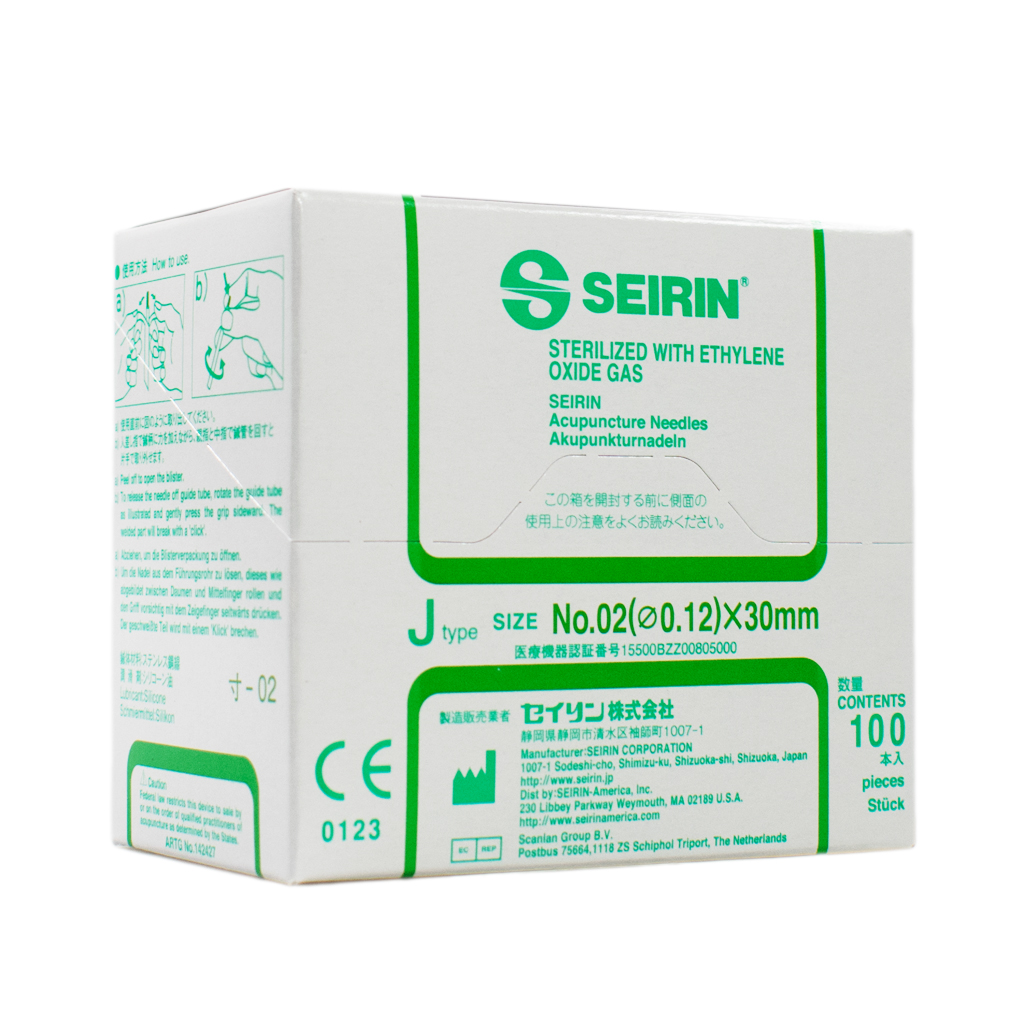 Seirin Needles - J-Type - 0.12 x 30mm