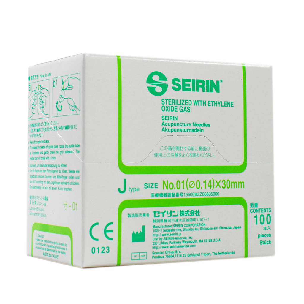 Seirin Needles - J-Type - 0.14 x 30mm