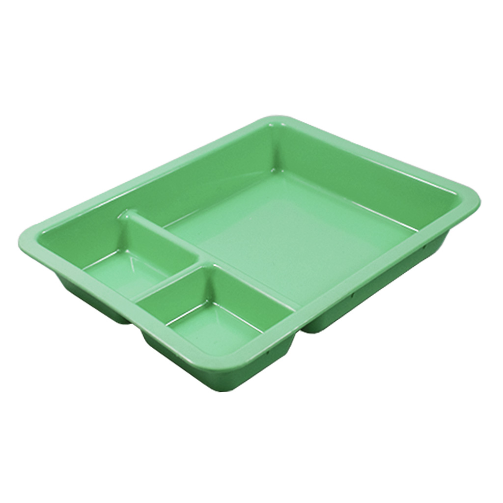 Plastic Tray, 3 Compartments