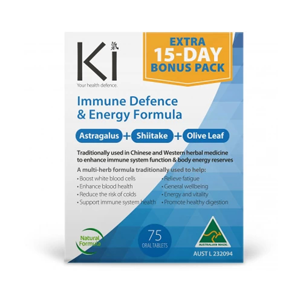 KI Immune Defence - 60 Tabs + Bonus 15