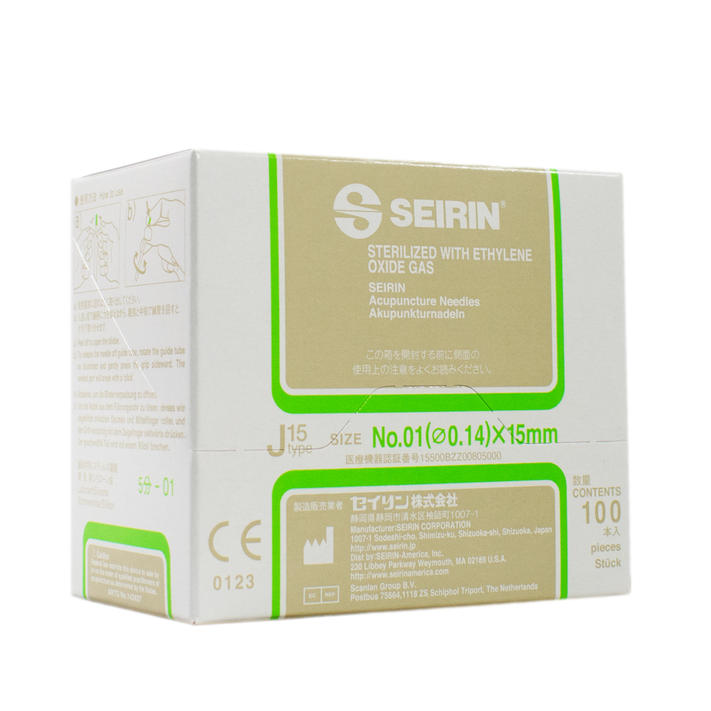 Seirin Needles - J-Type - 0.14 x 15mm