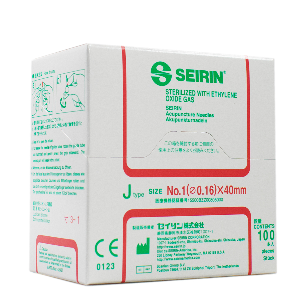 Seirin Needles - J-Type - 0.16 x 40mm