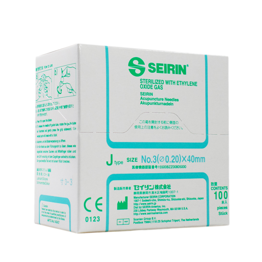 Seirin Needles - J-Type - 0.20 x 40mm