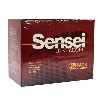 Sensei Acupuncture Needles 500 Pack, 5 Needles to 1 Guide Tube