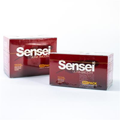 Sensei Acupuncture Needles 500 Pack, 5 Needles to 1 Guide Tube