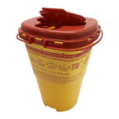 Sharps Collector 3 Litre- MULTI-SAFE TWIN PLUS