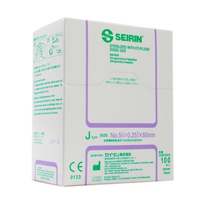 Seirin Needles - J-Type - 0.25 x 60mm